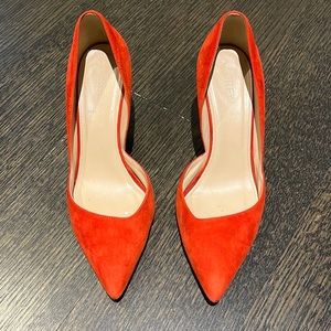J Crew Red heels size 6.